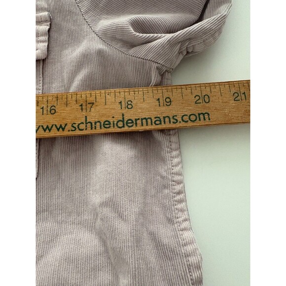 GAP Corduroy Shirt Size M Purple Orchid Utility Button Down Mini Cord - Picture 10 of 16